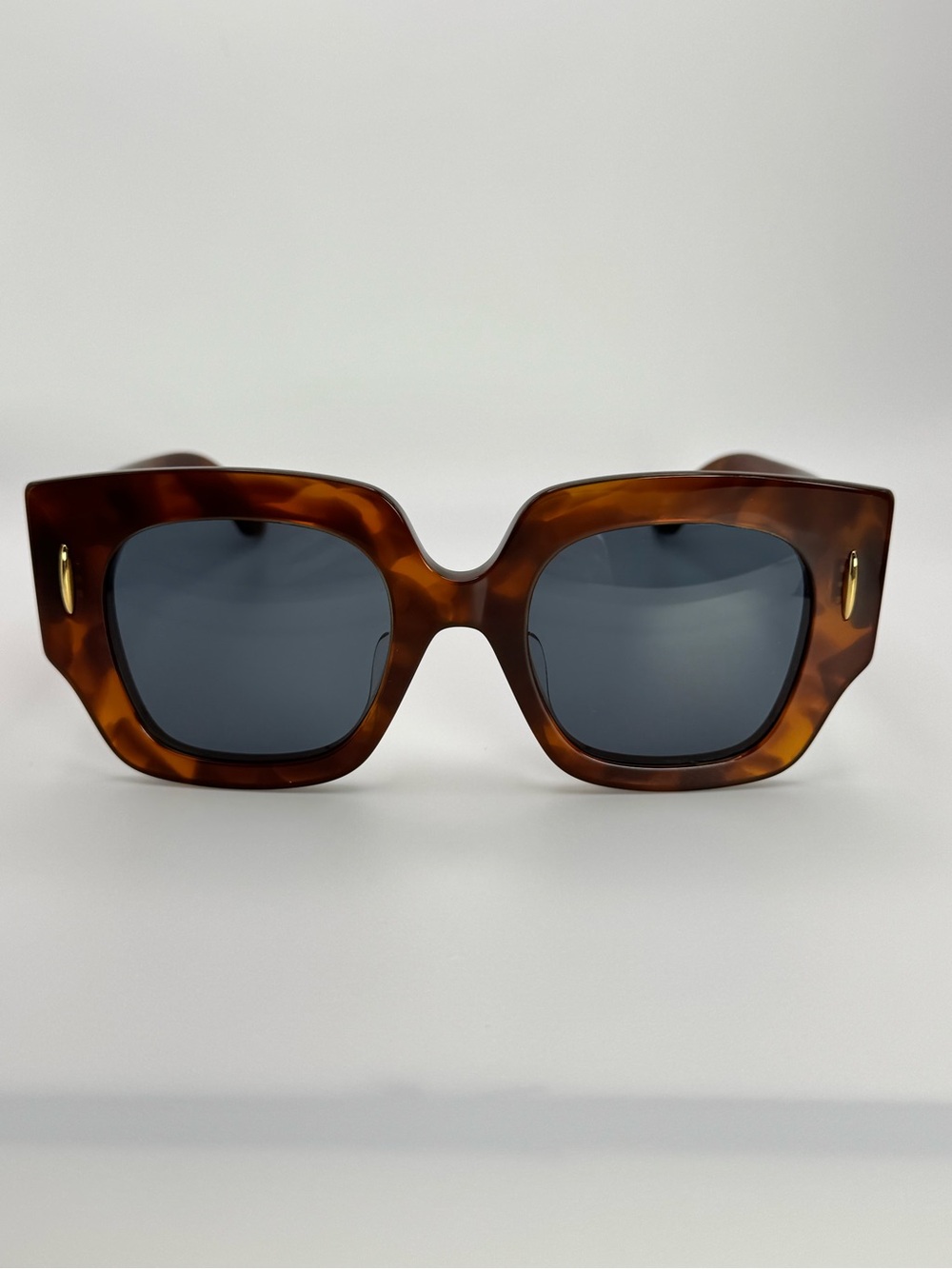 NEW LOEWE Anagram LW40129U Sunglasses Tortoise Blue Lens 50mm Made in Italy